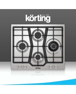 Купить Встраиваемая варочная панель газовая Korting HG 631 CTX серебристый в E-mobi