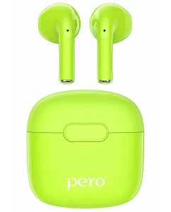 Купить Беспроводные наушники Pero Colorful TWS05 зеленый в E-mobi