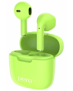 Купить Беспроводные наушники Pero Colorful TWS05 зеленый  в E-mobi