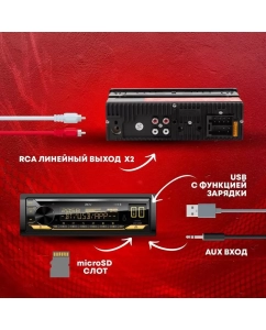 Купить Автомагнитола ACV AVS-948BM 24V USB (ВТ/2Way)  в E-mobi