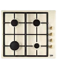Купить Встраиваемая варочная панель газовая Beko HIZG 64125 CR бежевый в E-mobi