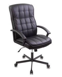 Купить Кресло руководителя Бюрократ CH-823AXSN Черный, экокожа в E-mobi