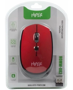 Купить Беспроводная игровая мышь HIPER HOMW-082 красный  в E-mobi