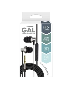 Купить Наушники Gal HMP-770 с микрофоном, черные в E-mobi