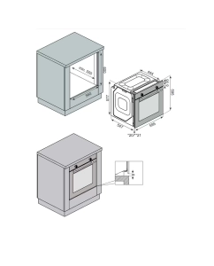 Купить Встраиваемый электрический духовой шкаф Jacky-s JO EB8638 черный, серый  в E-mobi