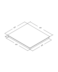 Купить Встраиваемая варочная панель индукционная HOLBERG HINH 649 SBL черный  в E-mobi