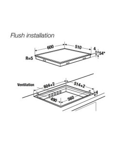 Купить Встраиваемая варочная панель индукционная Kuppersbusch KI 6130.0 SR черный  в E-mobi