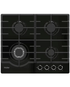 Купить Встраиваемая варочная панель газовая Haier HHX-M64RFB черный в E-mobi