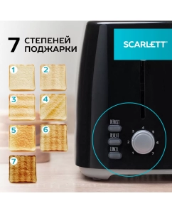 Купить Тостер Scarlett SC-TM11068 черный  в E-mobi