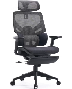 Купить Кресло Cactus CS-CHR-MC01-GYBK, на колесиках, ткань, черный в E-mobi