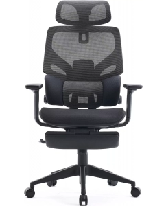 Купить Кресло Cactus CS-CHR-MC01-GYBK, на колесиках, ткань, черный  в E-mobi