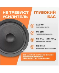 Купить Акустика компонентная AMP Concert 6.5  в E-mobi