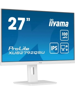 Купить 27&quot; Монитор iiyama ProLite XUB2792QSU-W6 белый 100Hz 2560x1440 IPS  в E-mobi