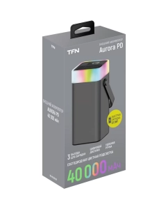 Купить Портативное зарядное устройство TFN Aurora RGB 40000mAh Gray  в E-mobi