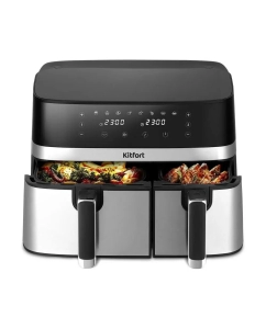 Купить Аэрогриль Kitfort KT-2261 серебристый; черный в E-mobi