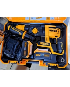 Купить Аккумуляторный перфоратор INGCO SUPER INDUSTRIAL съемный патрон, BL 20В, 2хАКБ 4Ач и ЗУ CRHLI202289  в E-mobi