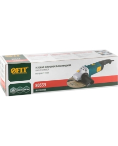 Купить Угловая шлифмашина FIT 2500 Вт, 6500 об/мин, КлК 230 мм, тяжелая, быстрая смена щеток, резкий наклон, плавный пуск, армированный ротор 80335  в E-mobi