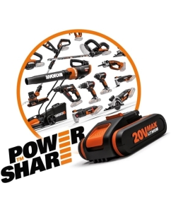 Купить Аккумуляторная угловая шлифмашина WORX кейс WX800  в E-mobi