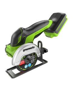 Купить Угловая мини-шлифмашина аккумуляторная GreenWorks GD24UCS, 24В, б/щет., 20000 об/мин, 76 мм, рез 18 мм, без АКБ и ЗУ 3402007  в E-mobi