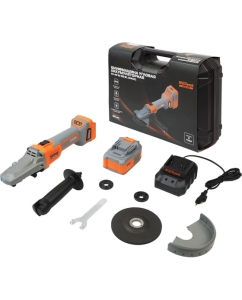 Купить Шлифмашина угловая аккумуляторная AV Steel AV-AG 18/125 BL (1x4Ah) AV-962100  в E-mobi