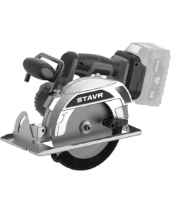 Купить Пила дисковая аккумуляторная Ставр 18V UNI-M, 165мм, Stavr SCW 18BL-165, BL, диск 165x20мм, глубина 55/36мм (90гр/45гр), 7000об/мин, крюк (без АКБ и ЗУ, диск, упор) 9021000076 в E-mobi