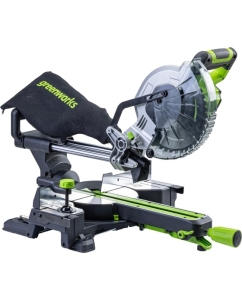 Купить Торцовочная пила аккумуляторная GreenWorks GD24MS216, 24В, б/щет., 4800 об/мин, 216x30 мм, рез 65х310 мм, протяжка, без АКБ и ЗУ 1501707 в E-mobi
