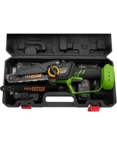 Купить Пила цепная аккумуляторная PROCRAFT 20В, 6&amp;#39;&amp;#39;+8&amp;#39;&amp;#39;, 4600 об/мин, АКБ 2Ач+ЗУ+2, Шина+2 Цепи, Кейс, PKA46 2/2  в E-mobi