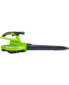 Купить Воздуходув-садовый пылесос аккумуляторный GreenWorks 40V, бесщеточный, c 1хАКБ 4Ач c USB и ЗУ 2406907USB4 в E-mobi