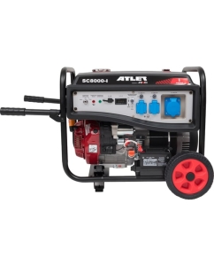 Купить Бензиновый генератор ATLET (6.5кВт ручной и электростартер, колеса и ручки) SC8000-I  в E-mobi