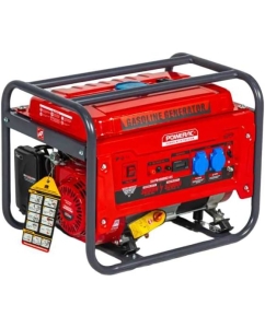 Купить Генератор бензиновый электрический POWERAC 3.2 кВт, 220В, 7л.с., ручной стартер PR4000H2 в E-mobi
