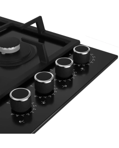 Купить Встраиваемая варочная панель газовая HotPoint HGS 62F/BK черный  в E-mobi