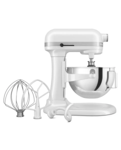 Купить Миксер KitchenAid 5KSM55SXXEWH белый в E-mobi