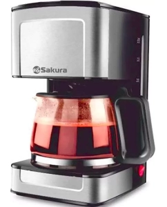 Купить Кофеварка капельного типа SAKURA SA-6116 черный в E-mobi