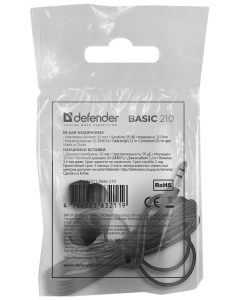 Купить Наушники Defender Basic 210 черный (63211)  в E-mobi