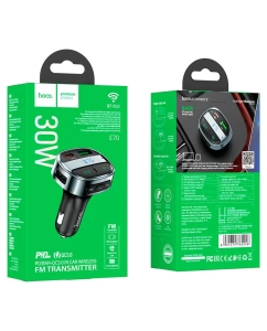 Купить FM-трансмиттер, hoco E70, черный  в E-mobi