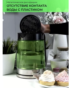 Купить Чайник электрический GoodHelper KPG-2201 2.2 л зеленый  в E-mobi