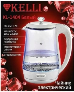 Купить Чайник электрический Kelli KL-1404 белый  в E-mobi