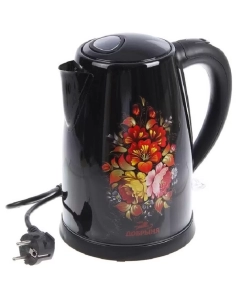 Купить Чайник электрический Добрыня DO-1219 2 л черный, разноцветный в E-mobi