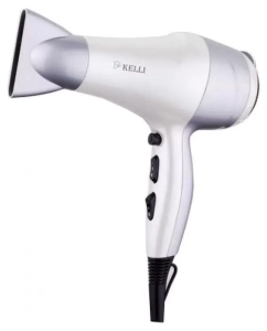 Купить Фен KELLI KL-1110 2 000 Вт белый, серебристый в E-mobi