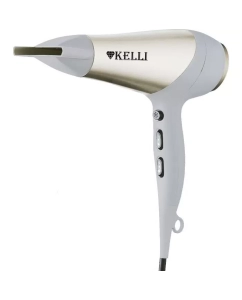 Купить Фен KELLI KL-1125 2400 Вт белый, серебристый в E-mobi