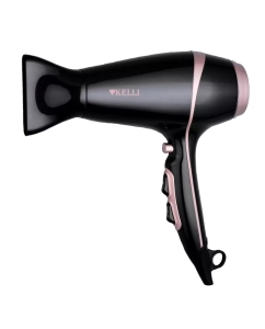 Купить Фен KELLI KL-1129 2400 Вт черный, розовый в E-mobi