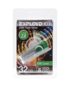 Купить Карта памяти Exployd USB 32Гб EX032GB530 EX032GB530 Green в E-mobi