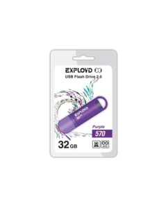 Купить Флешка Exployd 570 32ГБ Purple (EX-32GB-570-Purple) в E-mobi