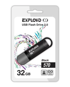 Купить Флешка Exployd 570 32ГБ Black (EX-32GB-570-Black) в E-mobi
