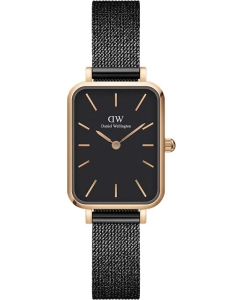 Купить Наручные часы Daniel Wellington Quadro 20X26 Pressed Ashfield RG Black в E-mobi