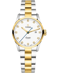 Купить Швейцарские механические наручные часы Titoni 23743-SY-582 в E-mobi