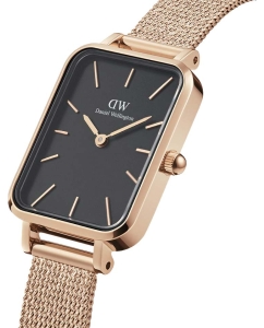 Купить Наручные часы Daniel Wellington Quadro 20X26 Pressed Melrose RG Black  в E-mobi