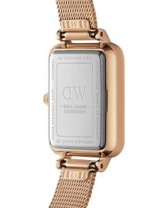 Купить Наручные часы Daniel Wellington Quadro 20X26 Pressed Melrose RG Black  в E-mobi