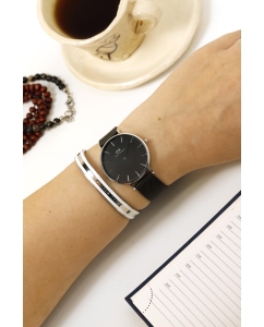 Купить Наручные часы Daniel Wellington Petite 36 Ashfield S Black  в E-mobi