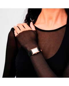 Купить Наручные часы Daniel Wellington Bound 32x22 Black croc leather RG White  в E-mobi